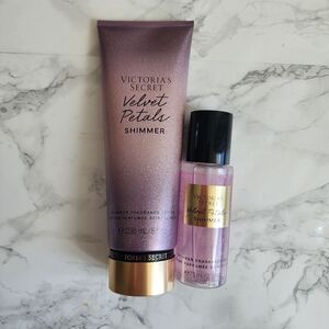 Victoria's Secret Fragrance Mist 2.5oz & Lotion 8oz Velvet Shimmer